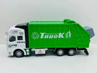 Miniatura de Miniatura Caminhão Truck Coleta De Lixo Reciclagem Miniatura Metal