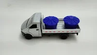Miniatura de Miniatura Caminhão Iveco Fricção Carroceria carga ( CAIXAS DE ÁGUA )
