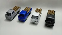 Miniatura de Miniatura Kia Bongo Mini Caminhão Fricção Carrinho Metal E Plástico com Carga de Gás Dourado