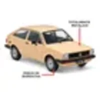 Miniatura de Miniatura Carro Volkswagen Gol BX (1984) - Bege - 1:24 - California Toys - RICA EM DETALHES