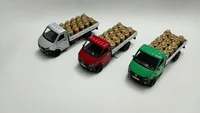 Miniatura de Miniatura Caminhão Iveco Fricção Carroceria com Carga ( GÁS DOURADO )