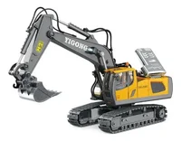 Miniatura de Miniatura Escavadeira Metal Controle Remoto Funcional Premium 11 Canal