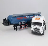 Miniatura de Miniatura  Caminhão Tanque Miniatura com Luz, Som e Fricção