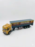Miniatura de Miniatura Caminhão Carreta Container, com Luz, Som e Fricção