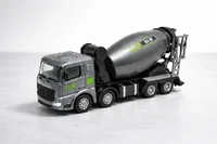 Miniatura de Conjunto 2 Miniatura Caminhão Betoneira E Caçamba Metal Glw 1:55  Fricção