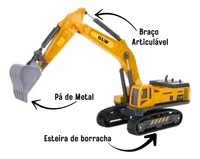 Miniatura de Miniatura Escavadeira Hidráulica Glw Articulável Real 1:50