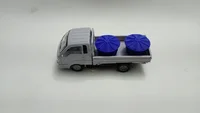Miniatura de Miniatura Kia Bongo Mini Caminhão Fricção com Carga Caixa Agua.