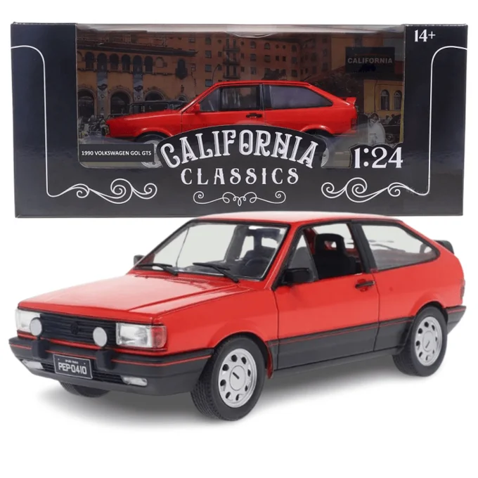 Foto de Miniatura Volkswagen Gol GTS Vermelho Escala 1:24 California Classics -  RICA EM DETALHES