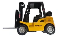 Miniatura de Miniatura Empilhadeira De Metal C/fricção Forklift Brinquedo Cor Amarelo