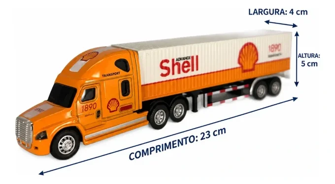 Foto de Compartilhar:   Favoritar (1) Miniatura Caminhão Shell 1:64 Die-cast Controle remoto