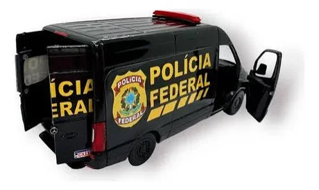 Foto de Miniatura Van MERCEDES SPRINTER POLICIA FEDERAL 1:48, Fricção