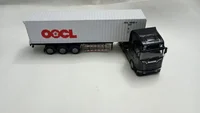 Miniatura de Miniatura Caminhão Diecast SCANIA com Contêiner OOCL , Fricção, Som E Luz