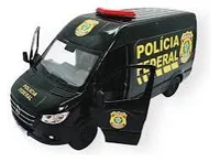 Miniatura de Miniatura Van MERCEDES SPRINTER POLICIA FEDERAL 1:48, Fricção