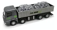 Miniatura de Conjunto 2 Miniatura Caminhão Betoneira E Caçamba Metal Glw 1:55  Fricção
