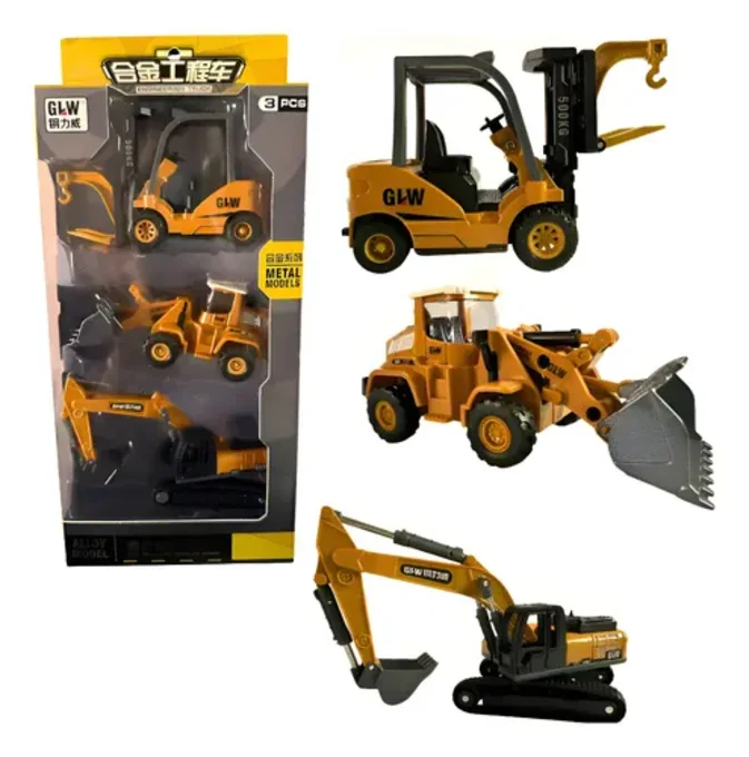 Foto de Kit Miniaturas Máquinas De Construção Box 3 Peças