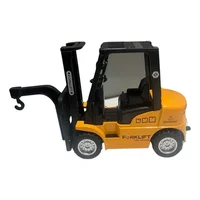 Miniatura de Miniatura Empilhadeira De Metal C/fricção Forklift Brinquedo Cor Amarelo