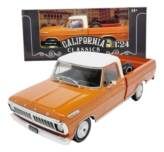Foto de Miniatura California Classics Ford F-100 1970 1:24  -  RICA EM DETALHES