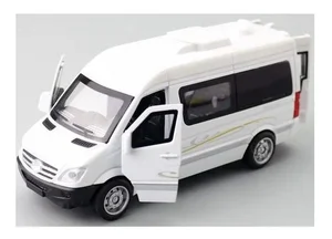 Foto de Miniatura Sprinter Mercedes Benz Passageiro Metal Esc 1:32 Fricção , Luz e Som