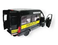 Miniatura de Miniatura Van MERCEDES SPRINTER Escolar 1:48, Fricção