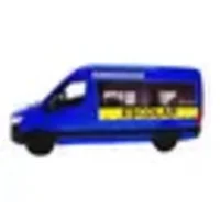 Miniatura de Miniatura Van MERCEDES SPRINTER Escolar 1:48, Fricção