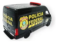Miniatura de Miniatura Van MERCEDES SPRINTER POLICIA FEDERAL 1:48, Fricção