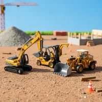 Miniatura de Kit Miniaturas Máquinas De Construção Box 3 Peças