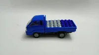 Miniatura de Miniatura Kia Bongo Mini Caminhão Fricção Carrinho Metal E Plástico com Carga ( GÁS PQ )