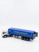 Miniatura de Miniatura Caminhão Container , com Luz, Som e Fricção