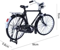 Miniatura de Miniatura Bicicleta Retrô Bike Em Metal Classic 18cm