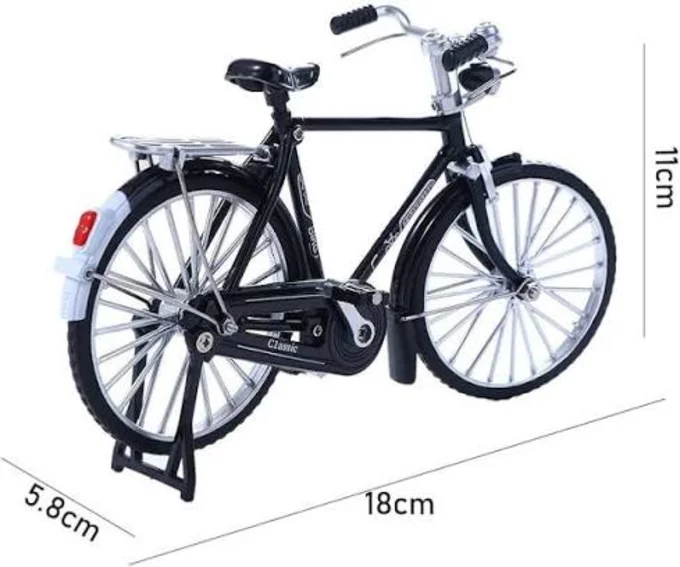 Foto de Miniatura Bicicleta Retrô Bike Em Metal Classic 18cm