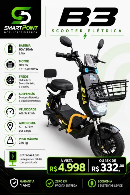 Foto de MOTO ELETRICA 1000W B3