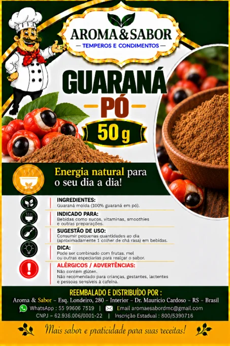 Foto de 18.118 - Guaraná Pó 50 gr