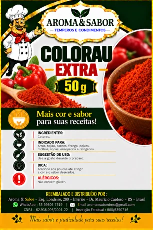 Foto de 21.121 - Colorau Extra Pó 50 gr