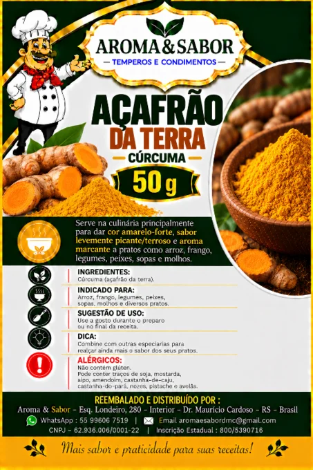 Foto de 17.117 - Açafrão da Terra 50 gr