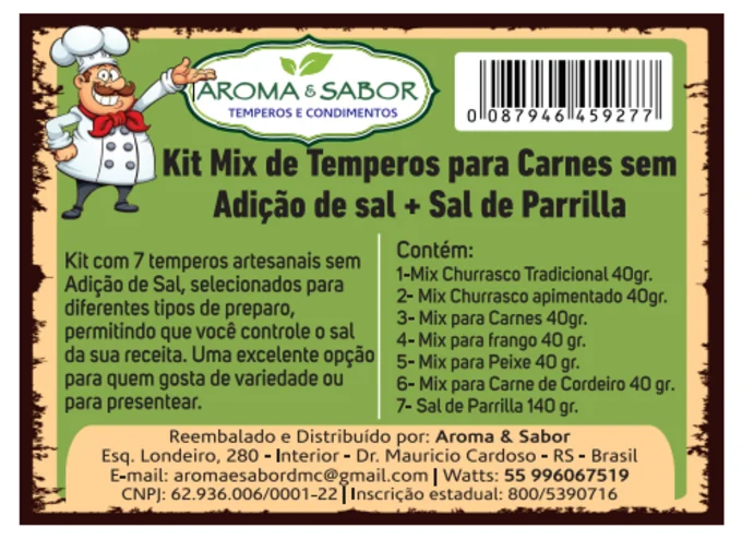 Foto de 01.06- Kit de Temperos para Carnes