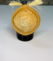 Miniatura de Ninho de Mexida em Sisal para Coleiro