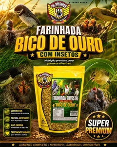 Foto de Farinhada Bico De Ouro C/ Insetos Premium Tal Pássaros 500 G