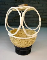 Miniatura de Ninho Baiano em Sisal – 4 Aberturas para Coleiro