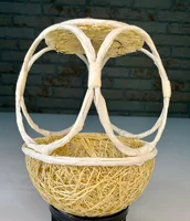Miniatura de Ninho Baiano em Sisal – 4 Aberturas para Coleiro