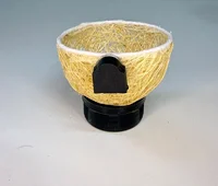 Miniatura de Ninho Taça Simples em Sisal para Coleiro
