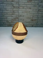 Miniatura de Ninho Bola 2 Furos para Coleiro – Detalhes Marrom