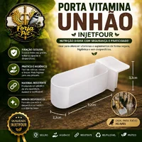 Miniatura de Porta Vitamina Injetfour Pássaros Unha Curió Coleiro