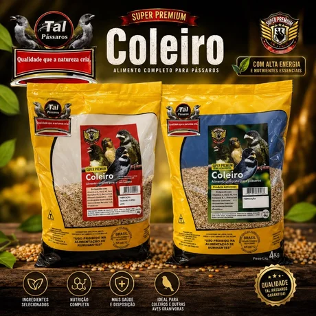 Foto de Mistura De Semente Coleiro Premium Tal Pássaros 4kg