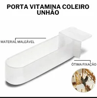 Miniatura de Porta Vitamina Injetfour Pássaros Unha Curió Coleiro
