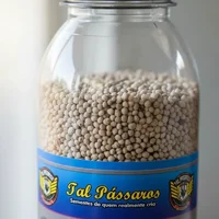 Miniatura de Perila Branca Premium Tal Pássaros Garrafinha - 200 G