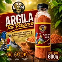 Miniatura de Argila Mix 600g Tal Pássaro Ave Carvão Vegetal Ativado
