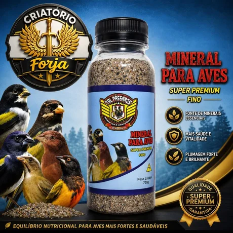 Foto de Grit Mineral Fino Úmido Tal Pássaros Garrafinha - 700 G