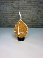 Miniatura de Ninho Bola Mexida 2 Furos – Fibra de Coco para Coleiro
