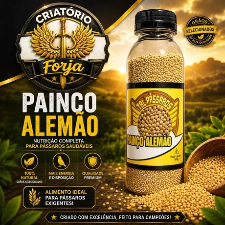 Foto de Painço Premium Alemão 350g Tal Pássaros Garrafa