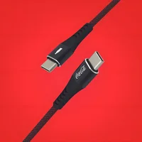 Miniatura de Cabo USB-C Iwill Coca-Cola de 1.2 m, Preto